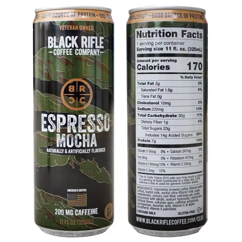 Black Rifle Coffee Company RTD Espresso Mocha Espresso Coffee 1 Pk