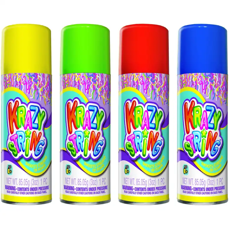 Krazy String Toy Foam Assorted - Fun Colors For Creative Play