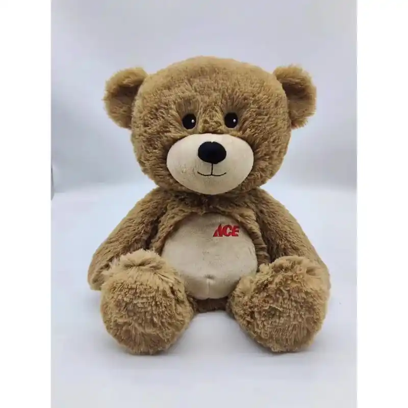Children‘s Miracle Network Plush Stuffed Bear - Brown, 13" Length, 8" Height