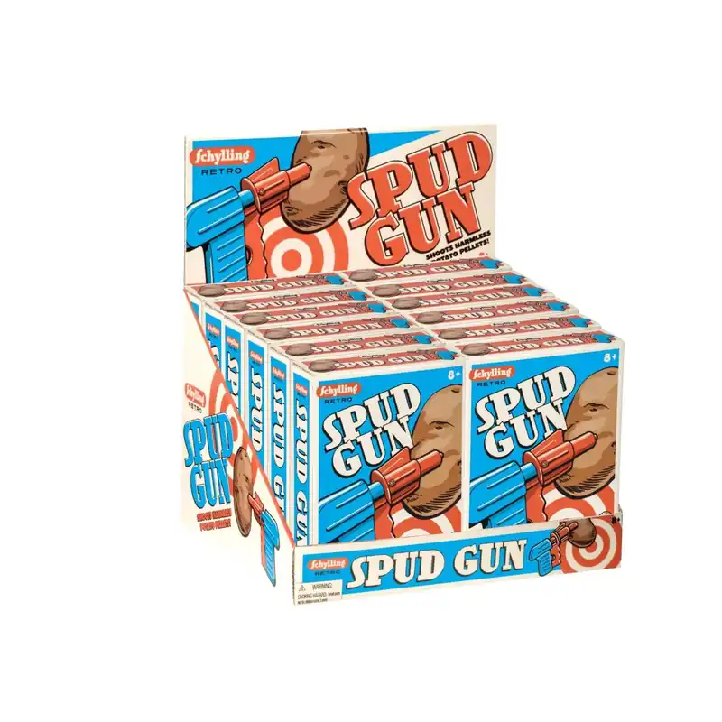 Retro Spud Toy Gun - Assorted Colors - Model Rsg - Fun Novelty Toy