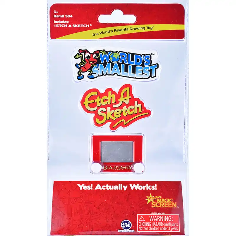 Super Impulse World‘s Smallest Etch A Sketch Red/White
