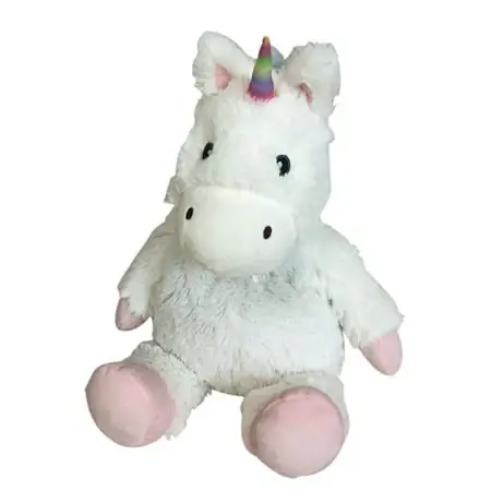 Heatable Plush White Unicorn - Cozy And Soft Plush Toy