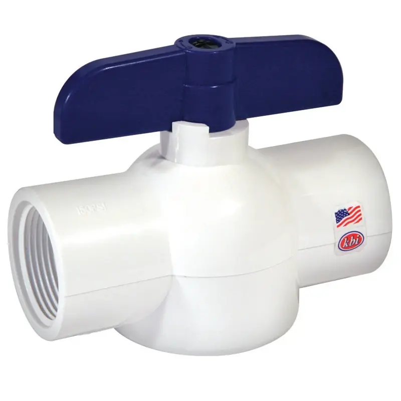 Ball Valve 1-1/4 In. Fpt X 1-1/4 In. Dia. Fpt Pvc Economy Model Ebv-1250-t
