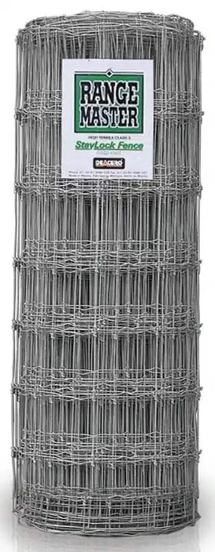 Rangemaster 6797 Staylock Game Fence, 330 Ft Length, 49 In Height, 12-1/2 Gauge Steel