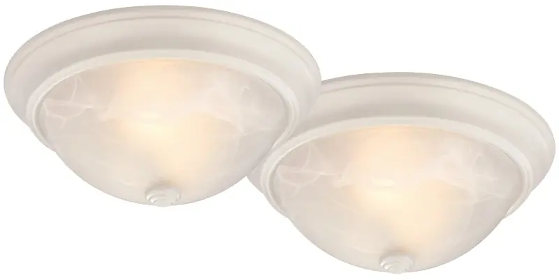 Boston Harbor 41800-WH Twin Pack Ceiling Fixtures White 13 In.