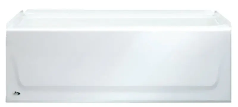 Bathtub, Left-Hand, White, 4.5 Ft.