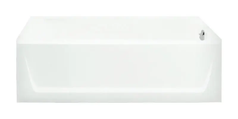 Ensemble Bathtub, Left-Hand, High-Gloss White, 5-Ft.