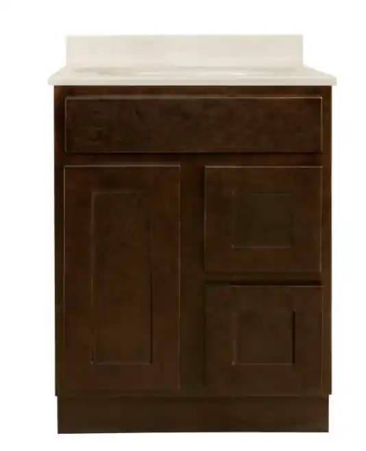 SHAKER ESPRESSO 1 DOOR 2 DRAW