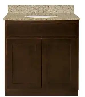SHAKER ESPRESSO 2 DOOR VANITY 30