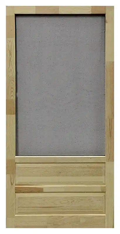 Hampton Wood Screen Door 36 In X 80 In With Removable Fiberglass Screen