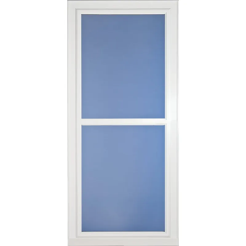 Easy Vent Selection Storm Door, Full-View Glass, White, 32 X 81-In.