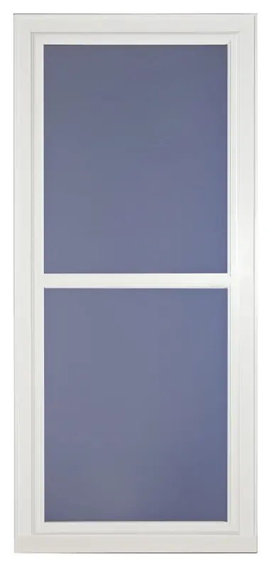 Easy Vent Selection Storm Door, Full-View Glass, White, 36 X 81-In.