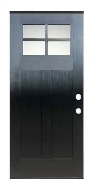 BLACK 4LITE 3/O LH DOOR PREHUNG