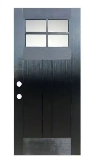 BLACK 4LITE 3/O RH DOOR PREHUNG