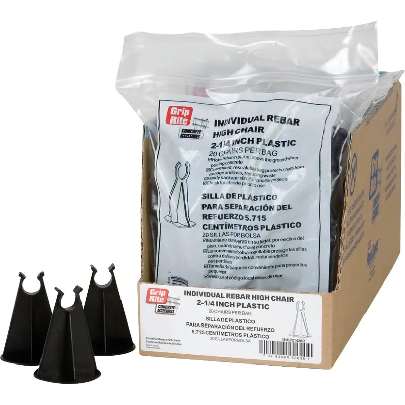 Grip-Rite Plastic Rebar High Chairs 2.25 In. H X 2.25 In. D