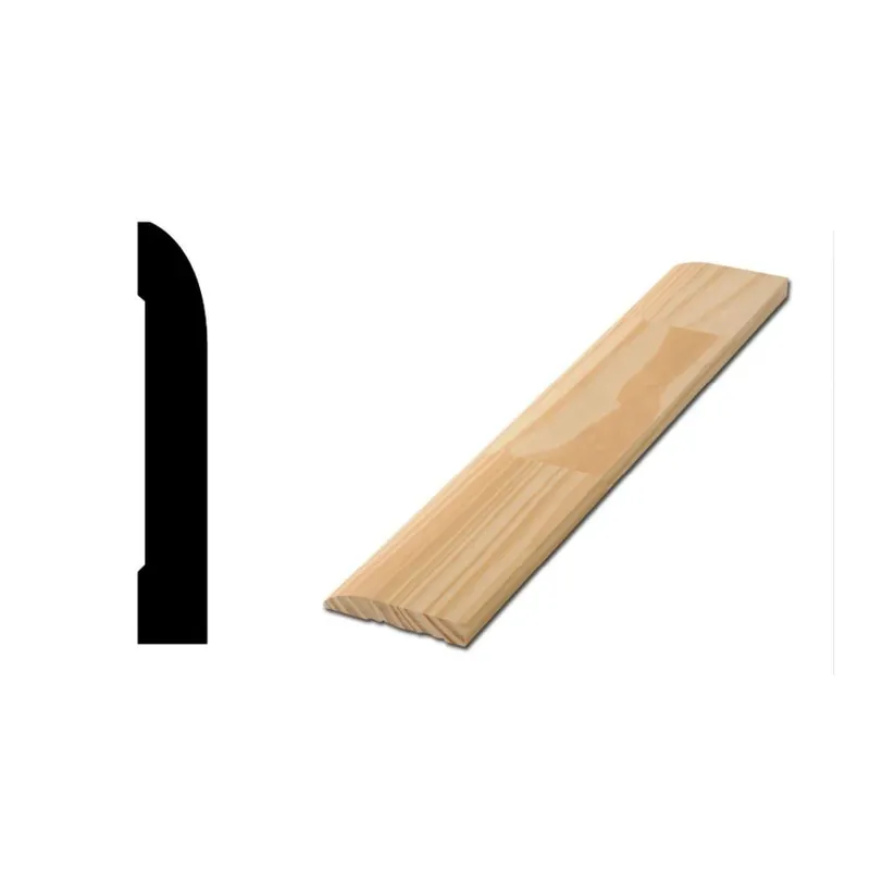 Wm 713 Solid Pine Base Moulding 9/16 In. X 3-1/4 In. For Elegant Interiors