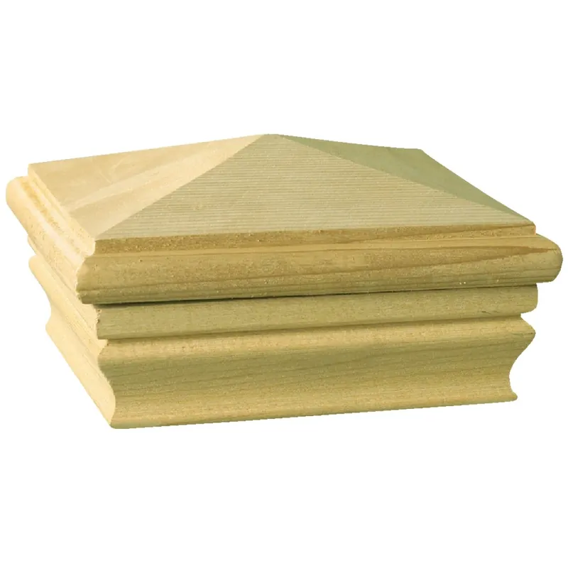 Newport High Pyramid Wood Post Cap, 4 X 4 In.