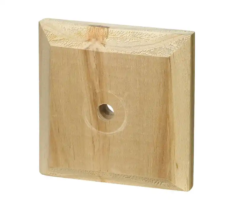 3/4 In. H X 3-1/2 In. L Prefinished Brown Pine Exterior Post Top