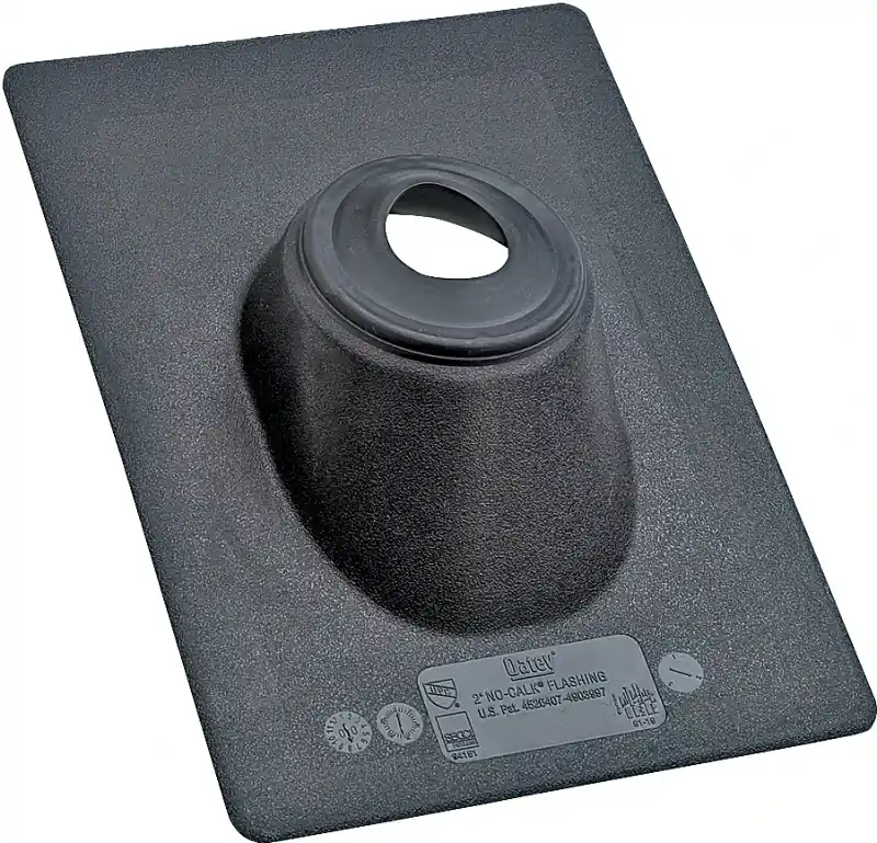 Roof Flashing, Thermoplastic, 18 X 18 In. Base, 3 In. Pipes