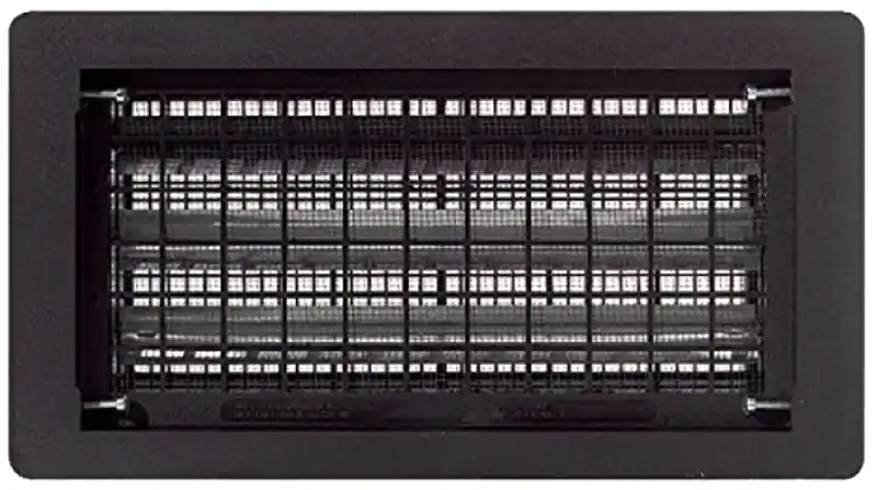 8 In. X 16 In. Black Automatic Foundation Vent With Energy-saver Feature