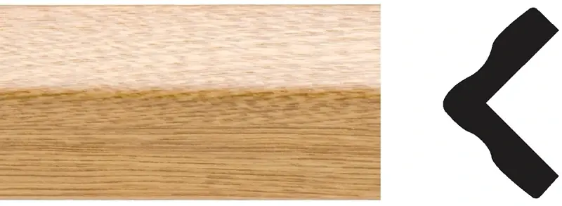 1 In. X 1 In. X 8 Ft. Imperial Oak Pvc Outside Corner Molding