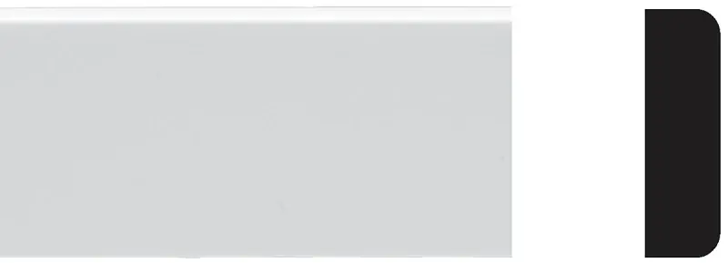 1/4 In. X 3/4 In. X 8 Ft. White Pvc Screen Molding - Durable & Paintable