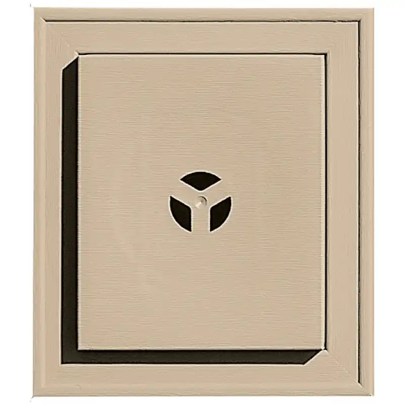 7 In. X 8 In. Tan Prefinished Vinyl Mounting Block