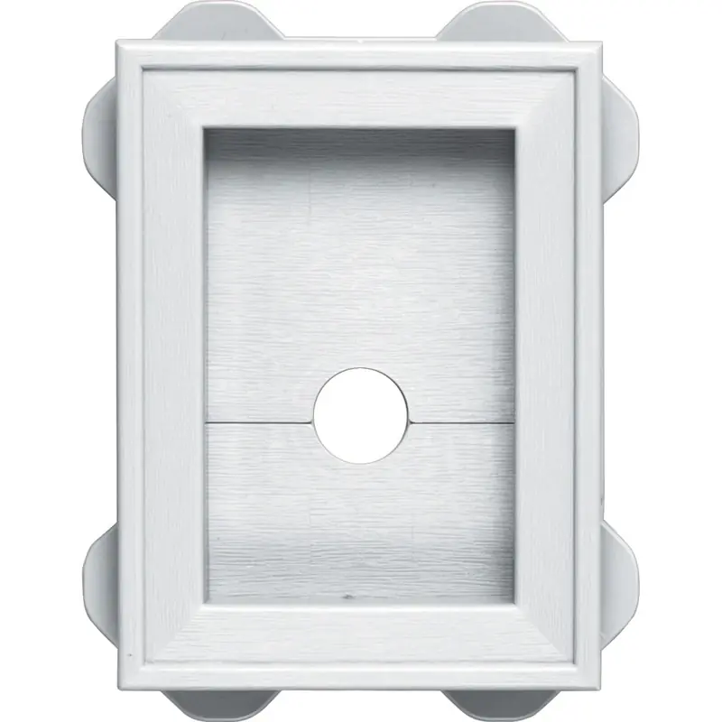 130030003001 White Mounting Block, 6-3/4 In L X 5 In W