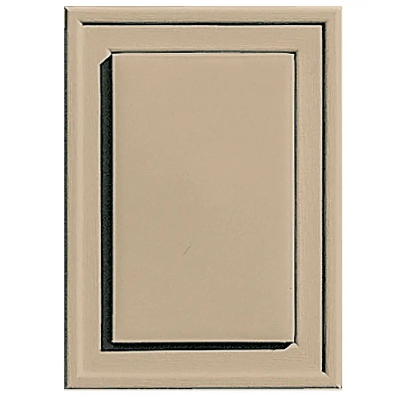 6 In. H X 1 In. L Prefinished Tan Vinyl Mini Mounting Block