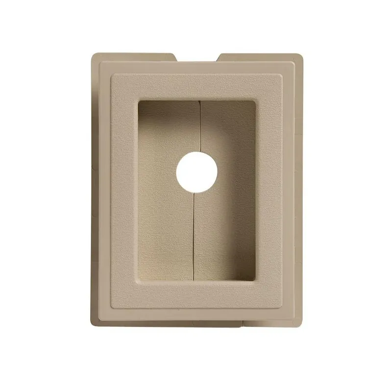 5-1/4" X 7" Tan Vinyl Split Recess J-block Mounting Block Mblockr A7