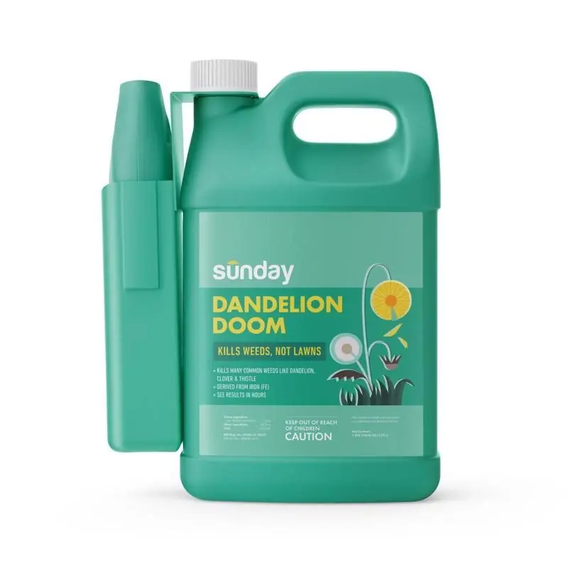 Sunday Dandelion Doom Herbicide Rtu Liquid Trigger Spray 128 Oz