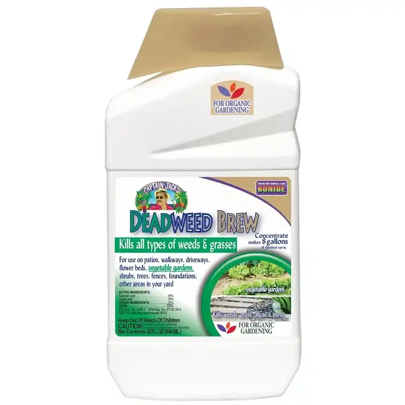 Captain Jack‘s Deadweed Brew, Controls All Types Of Weeds And Grasses, For Organic Gardening, 32 Oz. Concentrate