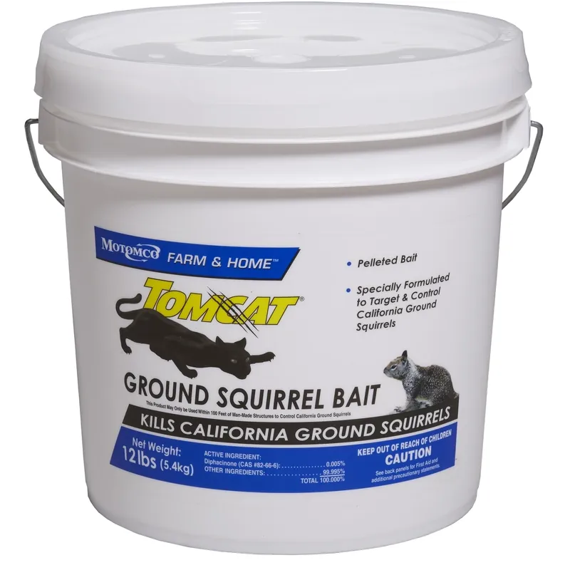 Ground Squirrel Bait Pellets 12 Lb - Effective Rodent Control