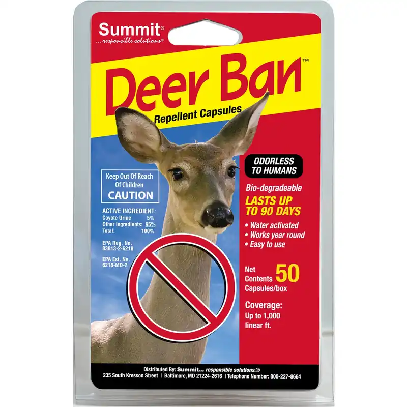 Summit Deer Ban Animal Repellent Capsule For Deer 50 Ct