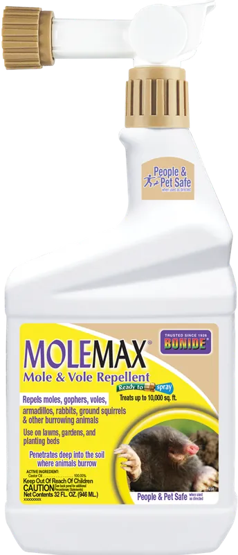 Molemax Mole & Vole Repellent, 32oz Ready-to-spray Hose End Sprayer