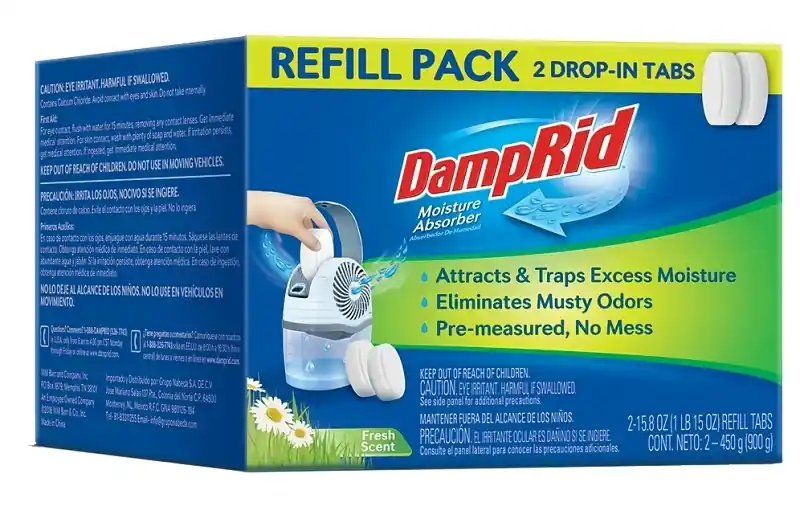 DampRid Moisture Absorber Refill Fresh Scent 15.87 Oz 2 Pk