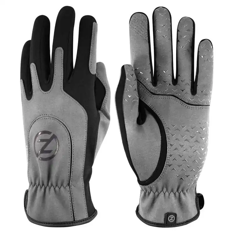 Zero Friction All‑Purpose Silicone Grip Gloves – Black/Gray, One‑Size