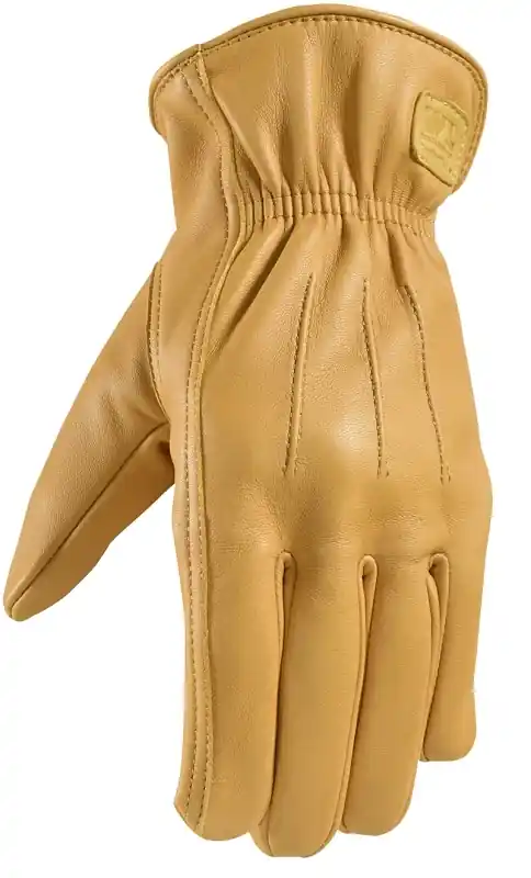 Men‘s Comforthyde Leather Driver Gloves Yellow Medium