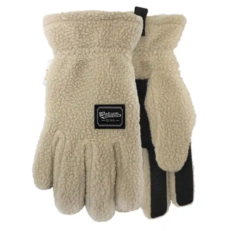 L Polyester Lady Baa Baa Cream Cold Weather Gloves - Size L