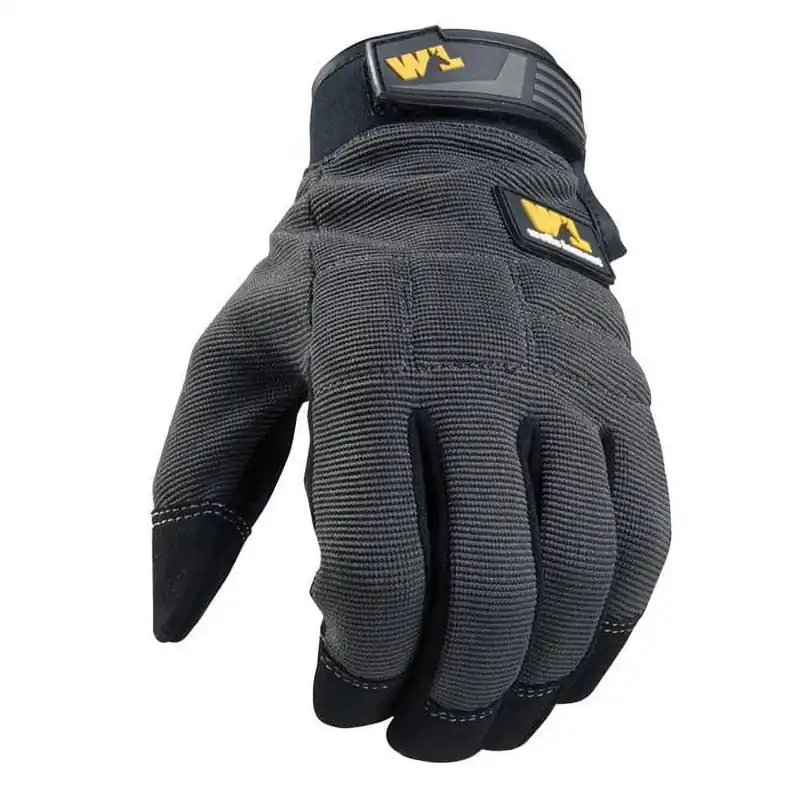 Wells Lamont Men‘s Indoor/Outdoor FX3 Work Gloves Black/Gray M 3 Pk