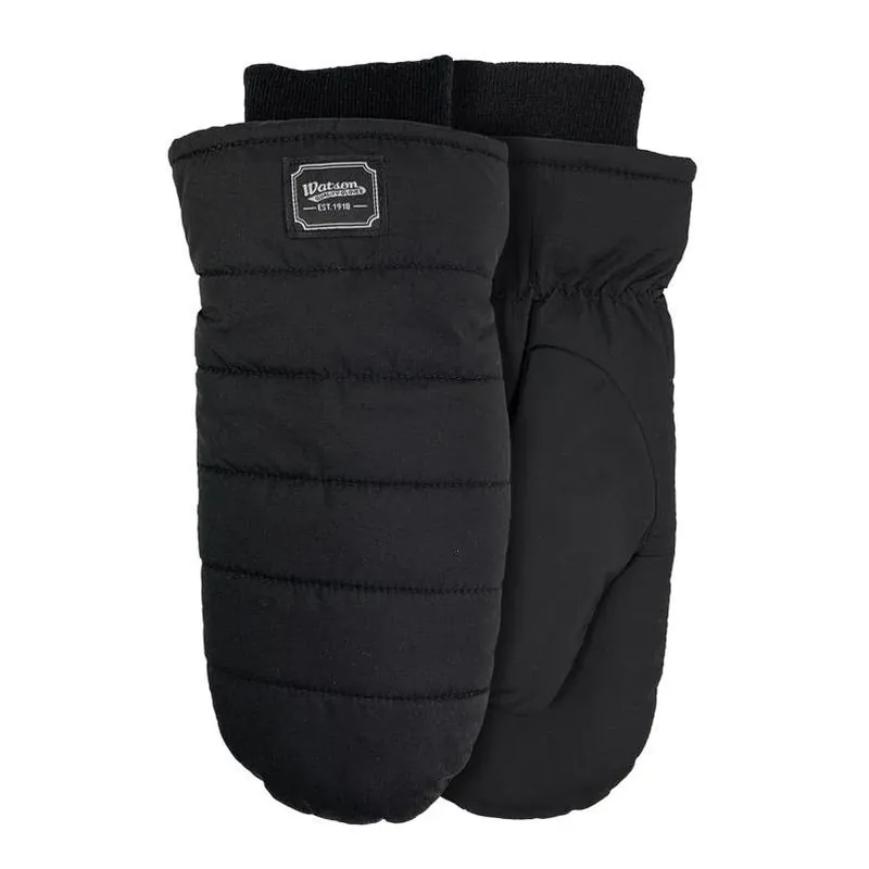 Watson Gloves L Taslon Puffer Mitt – Black Cold‑Weather Hand Protection