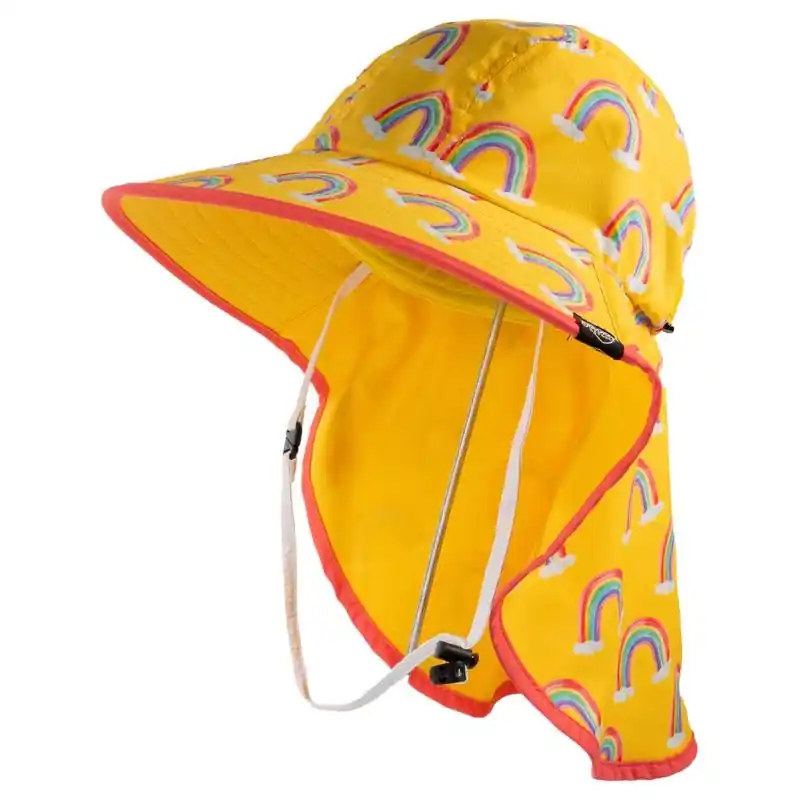 Farmers Defense Kid‘s Yellow Rainbows Hat With Uv Protection