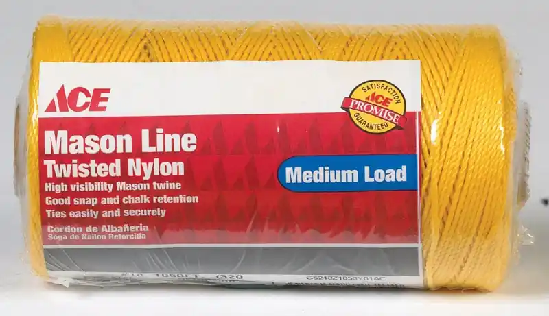 Ace 18 In. Dia. X 1050 Ft. L Gold Twisted Nylon Mason Line