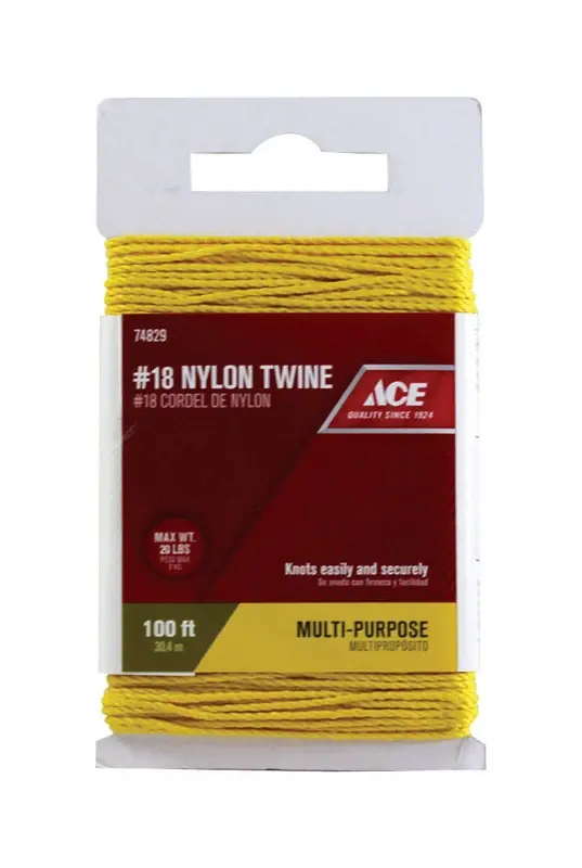 100 Ft. Gold Twisted Nylon Twine - Durable And Versatile For All Your Needs