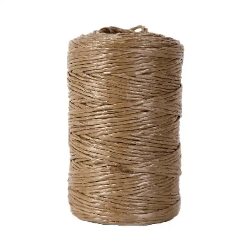 400 Ft. Tan Fibrillated Polypropylene Twine - Multi-purpose Utility Rope