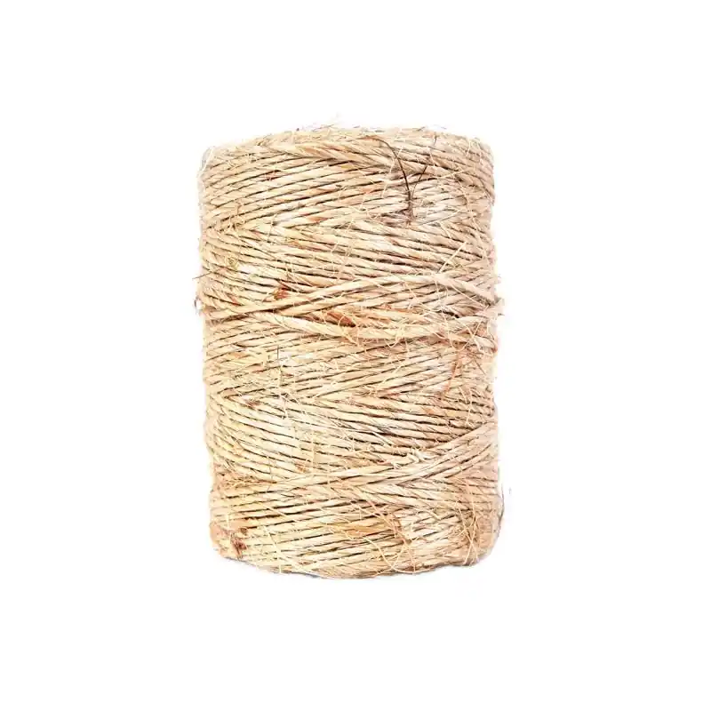 500 Ft. Natural Twisted Sisal Twine - 1 Ply Durable Rope