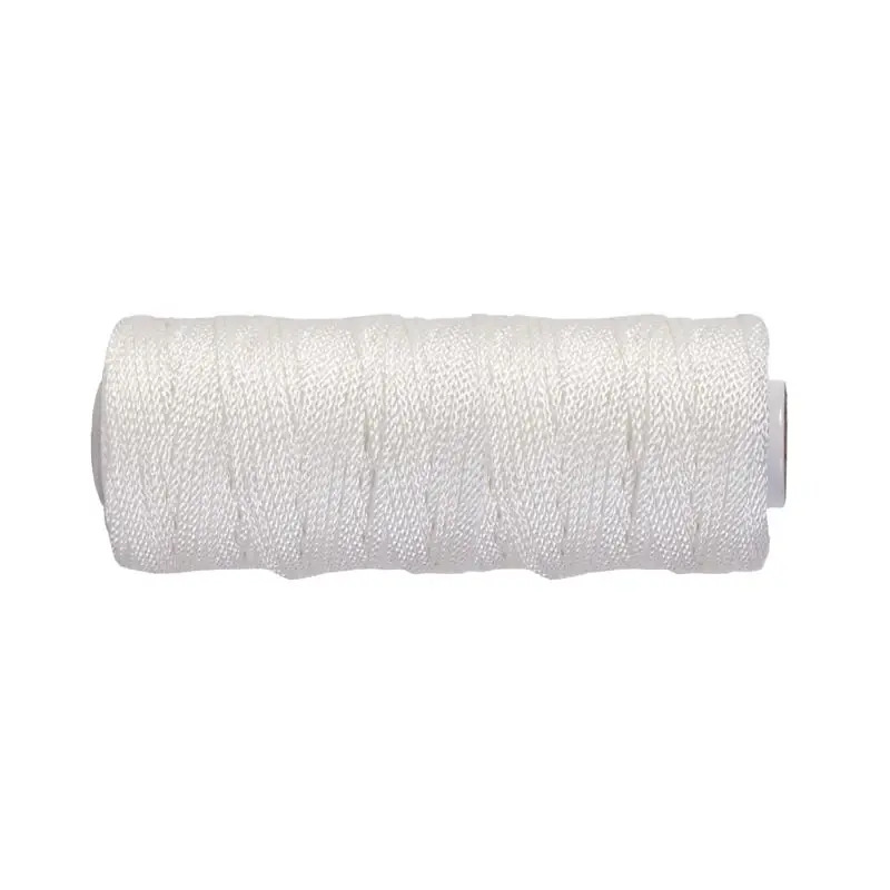 100 Ft. White Diamond Braided Polyester Mason Line - Weather Resistant
