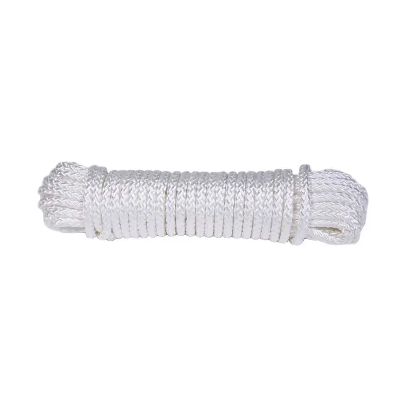 1/8 Inch Diameter X 48 Feet Length White Diamond Braided Nylon Rope