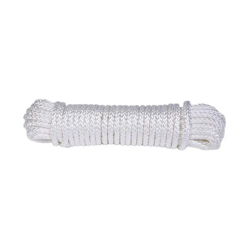3/16 In. Diameter X 100 Ft. Length White Diamond Braided Nylon Rope