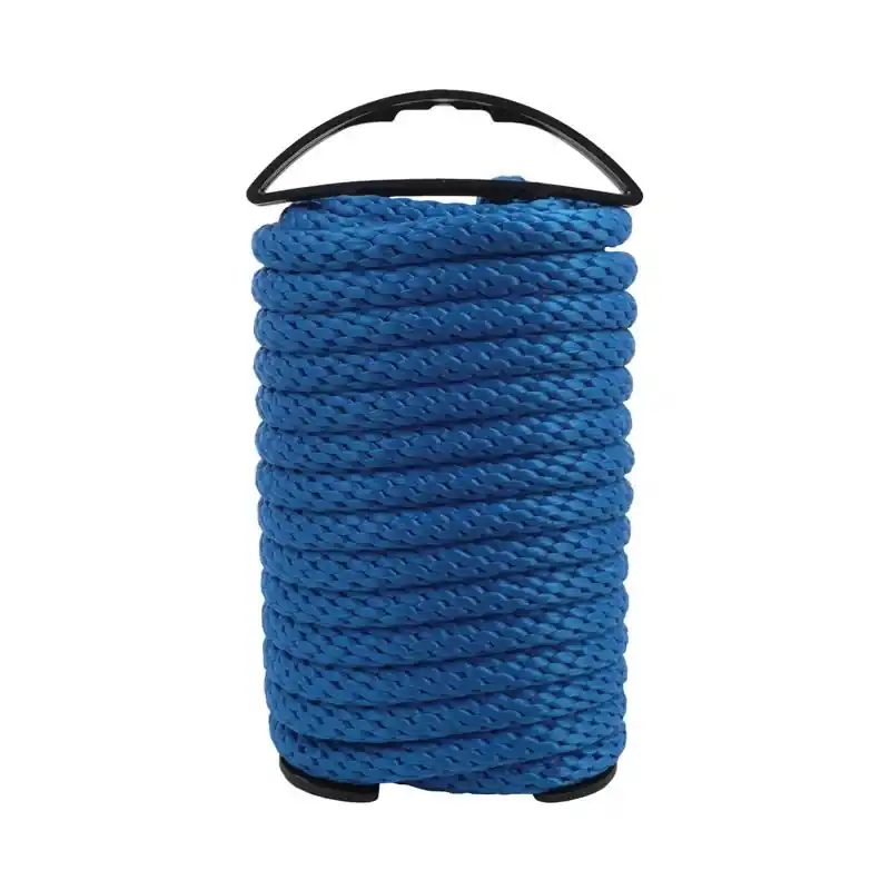 1/2 In. Diameter X 35 Ft. Length Blue Solid Braided Polypropylene Rope